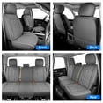 thumbnail image 2 of Car Seat Covers for 2015-2022 Ford F150 Truck 5 Seats Full Set Front Rear Cushion Protector Pu Leather Gray, 2 of 10
