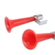 thumbnail image 3 of Bocina de aire universal para coche, súper ruidosa, 180 dB, bocina de aire para camión de trompeta única para vehículos, trenes, barcos, DC 12-24 V, color rojo, 3 of 12