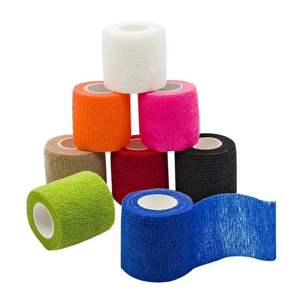 jovati 8 Rolls of Self-Adhesive Elastic Tape Skin Protection Sports Bandage Pet Tape