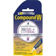 Compound W Maximum Strength Fast Acting Gel Wart Remover with 12 ConSeal Patches, 0.25 oz
