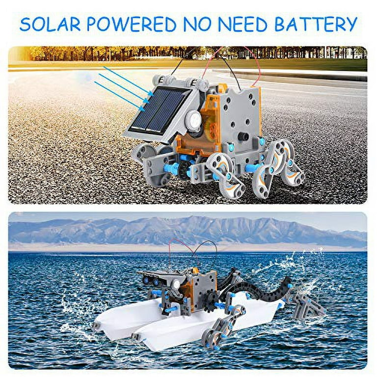 STEM Projects for Kids Ages 8-12,OUTOGO Solar Robot Toys for 8 9