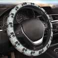 thumbnail image 4 of Cauagu Sunflower Butterfly Skull Print Car Steering Wheel Cover - Universal Car Accessory for Diverse Cars for Steering Wheel with a Diameter of 14.5"-15", 4 of 7