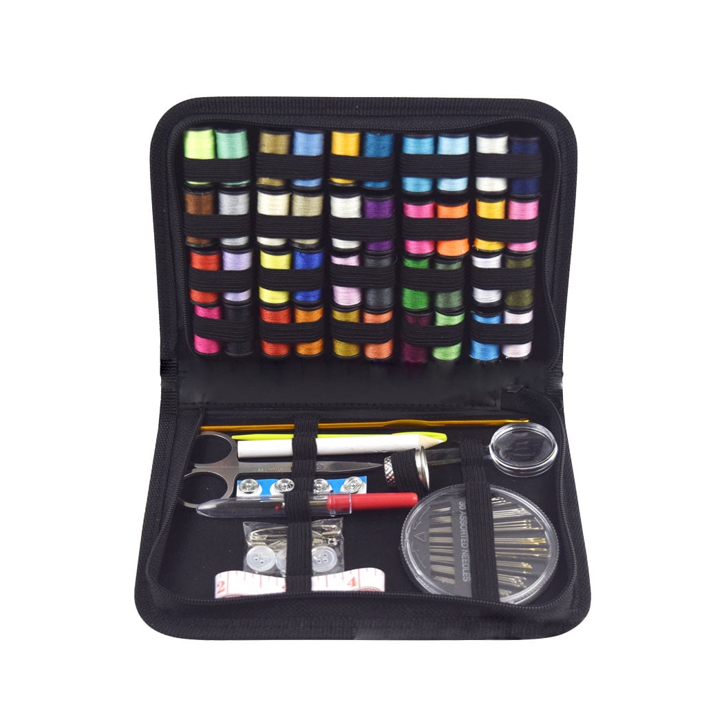 Hi,FANCY 128pcs Sewing Kit Buttons Scissor Measure Tape Thimbles Needle Thread Set Hand Quilting Stitching Embroidery Tools