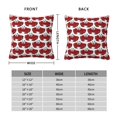 thumbnail image 2 of Yiaed Cute Red Crab Print Pillow Covers Super Soft Decorative Square Throw Pillow Covers Case Cushion Covers for Sofa Couch Bedroom Car Decor（No pillow core）-24"x24", 2 of 7