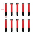 thumbnail image 1 of 10Pcs Nylon Cable Ties Reverse Buckle Strap 2cm Width Reusable Magic Self Adhesive Tape Fastener Hook Loop Fixed Strap Durable 15x2cm-Red 10Pcs, 1 of 6