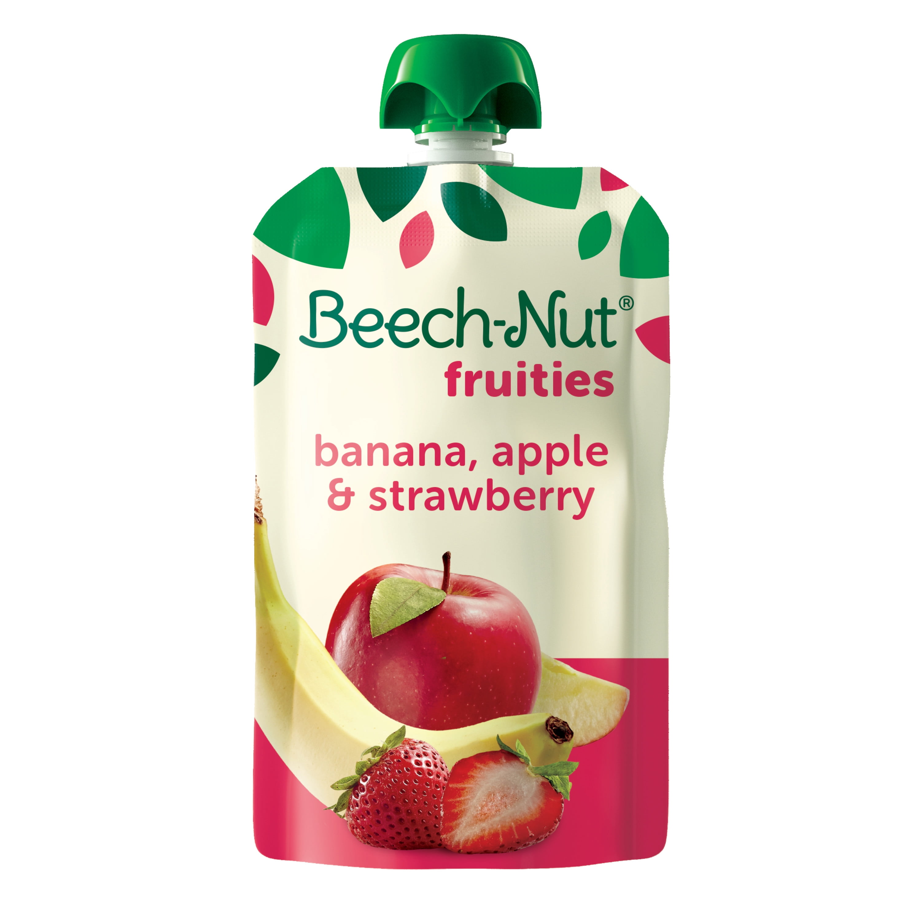 BeechNut Fruities Stage 2, Banana Apple & Strawberry Baby Food, 3.5 oz