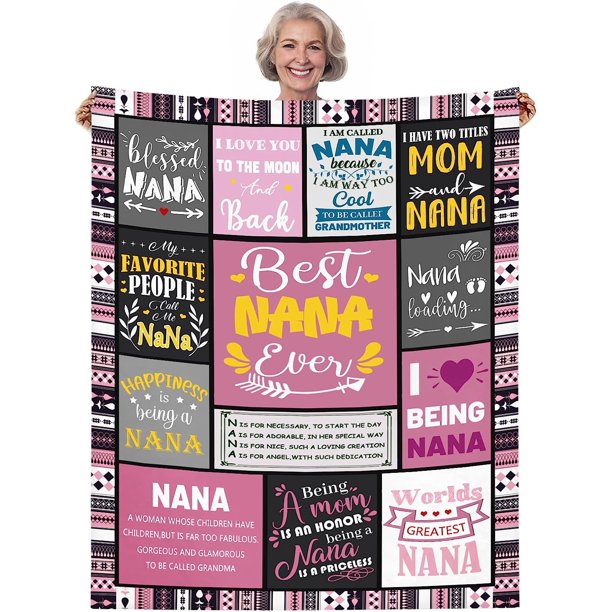 LHSHID Grandma Gift from Granddaughte Blanket Flannel Soft and Comfortable Anti static Bed Sofa Blanket 60x80in