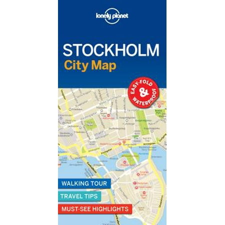 Travel guide: lonely planet stockholm city map - folded map: