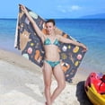 thumbnail image 7 of SKYSONIC 30"x60" Beach Towel with Travel Bag, Forest Animals Oversized Sand Free Camping Towel Quick Dry Pool Bath Sport Towels, 7 of 7