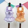 thumbnail image 6 of NIBOLOG Pet Dress High Elasticity Bowknot Neck Breathable Summer Small Dog Princess Cosplay Costume for Outdoor, 6 of 8