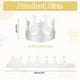 thumbnail image 2 of Uxcell 12 Pcs Coronas de Papel Corona de Foil Plateado para Cumpleaños, Estilo de Puntos Estelares, 2 of 6