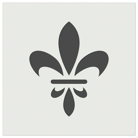 Fleur De Lis French Mardi Gras Elegant DIY Cookie Wall Craft Stencil - 5.5 Inch