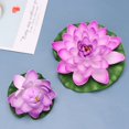 thumbnail image 3 of POINTERTECK Lotus Artificial Pond Flower Water Floating Lily Decor Padsponds Lilies Flowers Pool Plants Pad Lilly Fake Decorations, 3 of 6