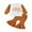 Brown, variant on Little Girls Thanksgiving Outfits 6M 12M 18M 2T 3T 4T Toddler Baby Girls Long Sleeve Letter Print Sweatshirt+Flare Pants Kids Girls 2Pcs Thanksgiving Clothes Costume
