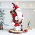 thumbnail image 5 of 1 pieza de decoración navideña, muñeco de Papá Noel rojo y verde, estatua de juguete coleccionable para el hogar, adecuado para fiestas navideñas, 5 of 5