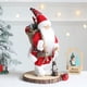 thumbnail image 5 of 1 pieza de decoración navideña, muñeco de Papá Noel rojo y verde, estatua de juguete coleccionable para el hogar, adecuado para fiestas navideñas, 5 of 5
