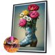thumbnail image 2 of Pintura de diamante 5D DIY Taladro redondo completo Kit de flores Decoración del hogar Artesanía(4) Hugtrwg Para estrenar, 2 of 9