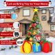 thumbnail image 5 of Árbol inflable de Navidad GOOSH para decoración exterior, 2,4 m, con luz, 5 of 6