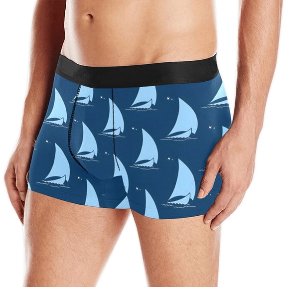 Mens Boxer Briefs - Men's Boxer Shorts - Sailing - XS