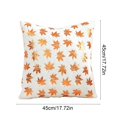 thumbnail image 3 of Fievgin Maple Leaf Fall Pillow Covers 18x18, Soft White Thanksgiving Throw Pillow Cases for Farmhouse Sofa Bed Home Decor, 3 of 6