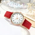 thumbnail image 3 of DESIGNICE Women'S Watches, Classic Quartz Watch with Luminous Easy Read Dial, Leather Watch Band, Vintage Small Face Round Watches for Women, Birthday Gift for Ladies (Red), 3 of 7