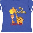 thumbnail image 4 of Inktastic My Grandma Loves Me Giraffe Boys or Girls Toddler T-Shirt, 4 of 5