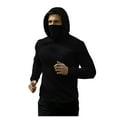 thumbnail image 2 of Yievot Mens Hoodies Winter Pullover Sweatshirt with Built-in Mask Casual Sport Hooded Tops, 2 of 7