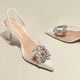 thumbnail image 1 of Primavera y otoño moda nuevo banquete Sexy cómodo cristal transparente Color sólido puntiagudos tacones altos de mujer, 1 of 4