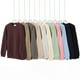thumbnail image 3 of 380g combed cotton heavyweight terry cloth drop shoulder crew neck sweatshirt for men, trendy autumn and winter, thick solid color long-sleeved base layer for women., 3 of 4