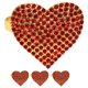 thumbnail image 1 of anillos para servilletas con forma de corazón para San Valentín, con diamantes de imitación y hebillas para servilleteros., 1 of 6