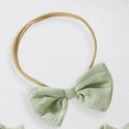 thumbnail image 5 of TOWED22 Newborn Dress Baby 0-3 Infant Girl Outfit Sleeveless Tulle Ribbed Romper Pink Dress with Hairband Green,12-18 M, 5 of 7