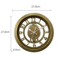 thumbnail image 4 of CHAO Reloj de pared vintage de 11 "-negro, reloj de pared esqueleto creativo, reloj de pared de salón con luz redonda, estilo de lujo, 4 of 5