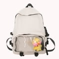 thumbnail image 5 of Mochila de estudiante para mujer, bonita mochila portátil para libros escolares, Bolso para adolescentes (blanco), 5 of 5