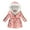 B, variant on Kids' Hooded Padded Down Jacket For Winter Children's Clothing For Boys And Girls Multicolor Waisted Printed Tie Dye Long Woolen Collar Hooded Cotton Padded Coat Coat Windproof Plush Outwear