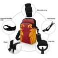 thumbnail image 5 of HELLHERO Butterfly Musical note Shoulder Bag 2 Layers Polyester Unisex 4.33x1.97x7.09 for Outdoor Holiday Travel, 5 of 7