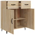 thumbnail image 5 of vidaXL Sideboard Sonoma Oak 69.5x34x90 cm Engineered Wood, 5 of 5