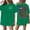 Green, variant on Patriotic Blouse Women 4th Of July Usa Flag Short Sleeve Crew Neck Tops 1776-2026 American Flag Casual Tunics M