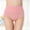 Pink, variant on GaThRRgYP Womens Panties Clearance under $5,Women's Solid Color High Waist Briefs Lift the Hip Cotton Underpants