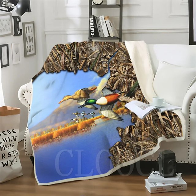 Manta gruesa con estampado de cerdo de caza de jabalí, mantas para camas, felpa esponjosa, decoración del hogar para adolescentes, edredón para adultos