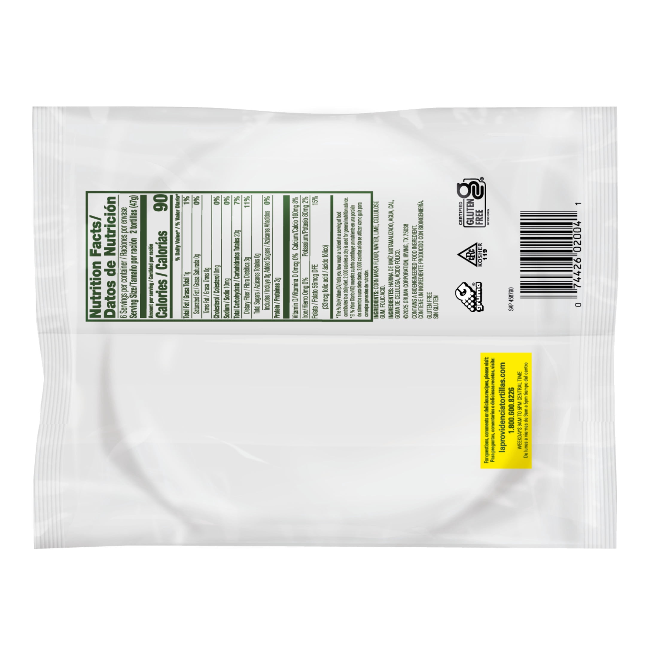 La Providencia Corn Tortillas, 12 Count