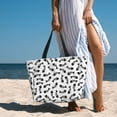 thumbnail image 6 of Balery Fish Bone Beach Travel Bag - Water-Resistant, Large Capacity Lightweight Tote with 7 Pockets for Women and Men - Perfect for Beach, Pool, Gym, and Travel, 6 of 7