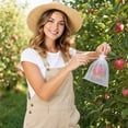 thumbnail image 5 of Fruit Protection Bags XL 7.9x11.8in Organza Drawstring White Insect Barrier Netting Pouches for Orchard Garden Farm Pest Prevention, 5 of 6