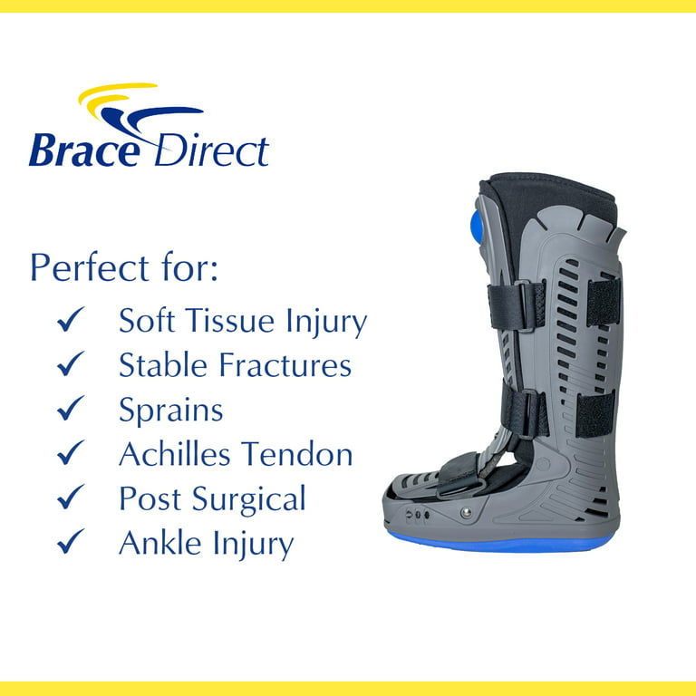 Lightweight Medical Full Shell Walking Boot with Air Pump- Tall by Brace  Direct