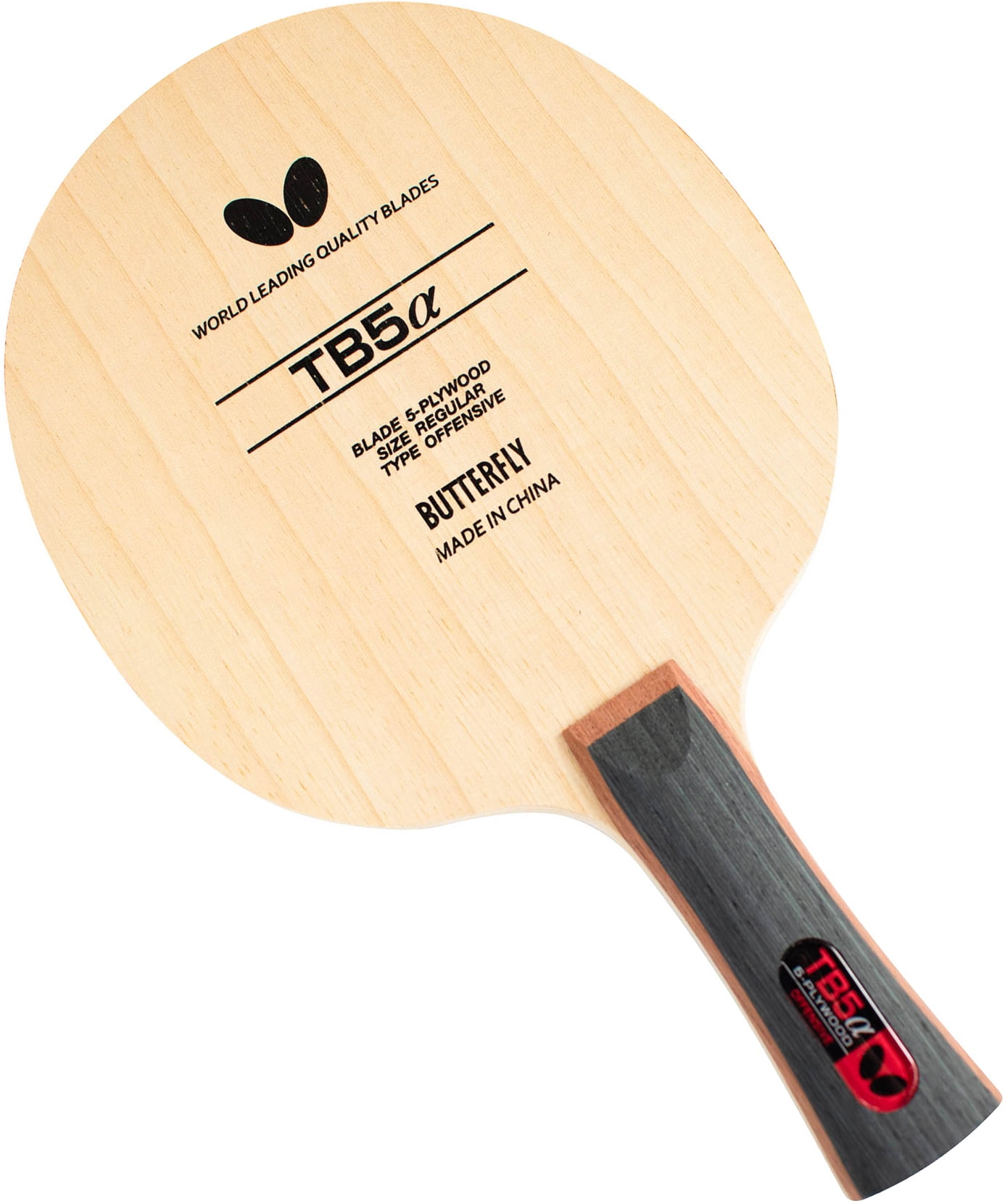 Butterfly TB5 Alpha FL Blade 5Ply AllWood Blade Professional