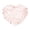Pink, variant on 15.6 x 19.7 Inch Pink Heart Pillow Set - Ruffle Decorative Cover and Plush Insert Included, Soft Throw Cushion for Sofa, Bed, or Chair, Valentine's Day, Mother's Day, Anniversary Gift for Women