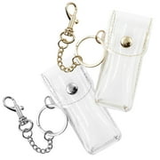 Make up Lip Balm Toiletry Bag Chic Design Fashion Lipstick Pouch Keychain Holder 2 Pcs