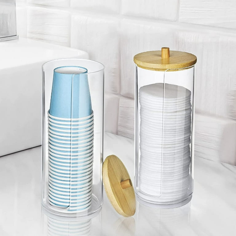 Bathroom cup deals dispenser