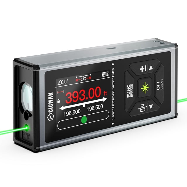 Herramienta de medición láser CIGMAN CD-60G 120 m con nivel de burbuja
