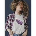 thumbnail image 2 of Pixel Eggplant Fun Emoji - Retro Meme Art Design Women's T-shirt, 2 of 4