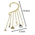 thumbnail image 6 of Grandest Birch 1Pc Ear Cuff Long Tassel Women All Match Pendant No Pierced Clip Earring for Dating Alloy Beige, 6 of 8